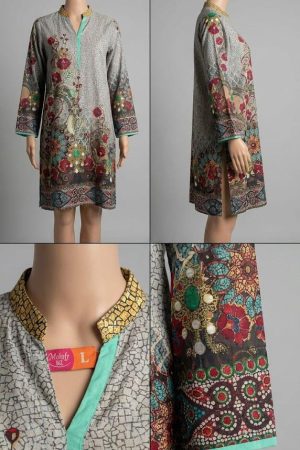 Multi-Colored Mosaic & Floral Print Kurti